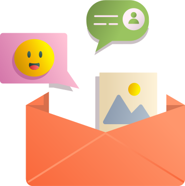 emails with media files PNG, SVG