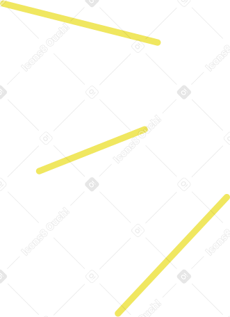 three yellow line PNG, SVG