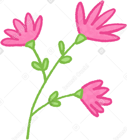 pink flowers PNG、SVG