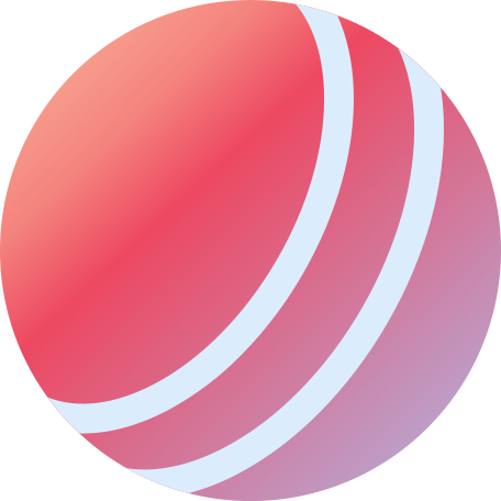 pink ball with two stripes Illustration in PNG, SVG