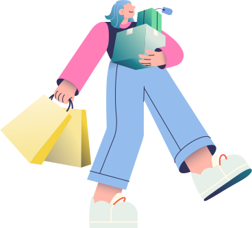 쇼핑 소녀 PNG, SVG
