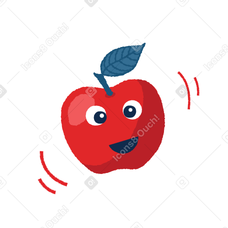 Cute apple PNG, SVG