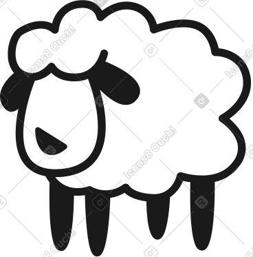 Little sheep PNG, SVG