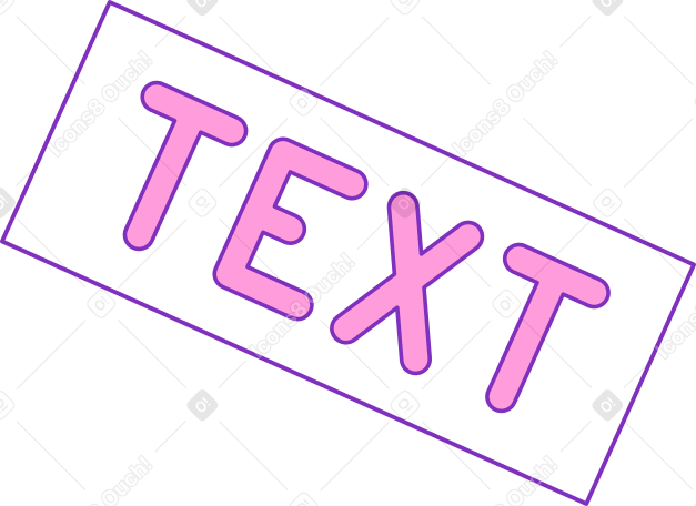 text Illustration in PNG, SVG