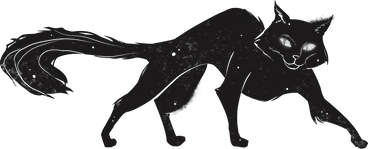Black cat в PNG, SVG