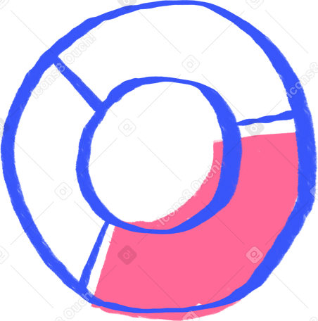 donut chart Illustration in PNG, SVG