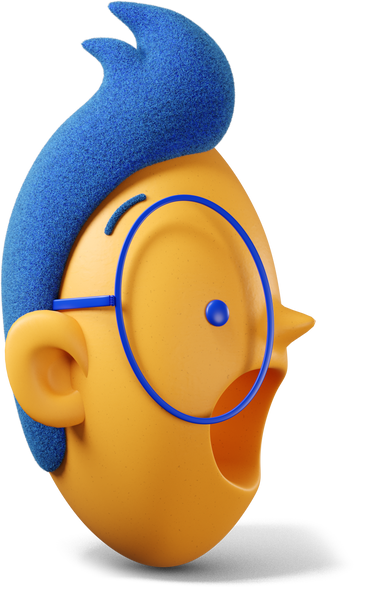 Close up of boy's head with open mouth turned right PNG, SVG