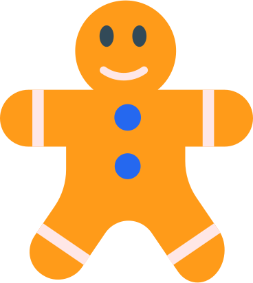 Gingerbread man PNG, SVG