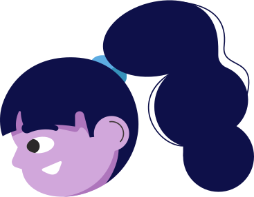 smiling girl's head PNG, SVG