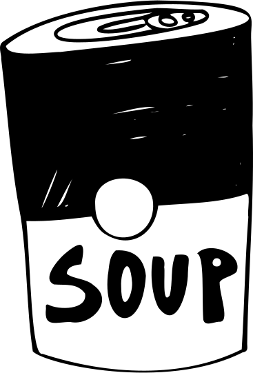 Консервированный суп в PNG, SVG