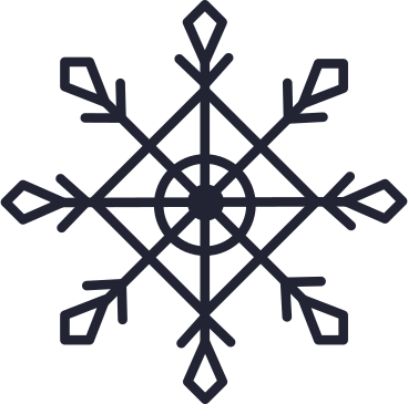 patterned snowflake PNG, SVG