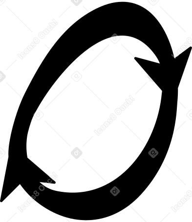 黒い矢印の丸い PNG、SVG