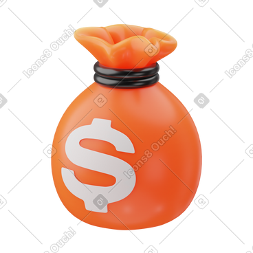 Bag of coins PNG, SVG