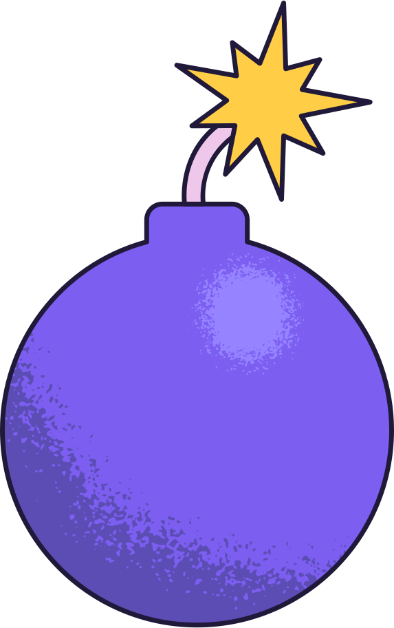 爆弾 のpngとsvgでのイラスト