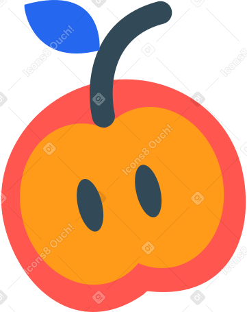 яблоко в PNG, SVG