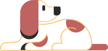 lying spotted dog PNG, SVG