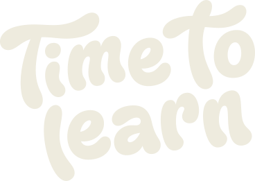 Lettering time to learn text PNG, SVG