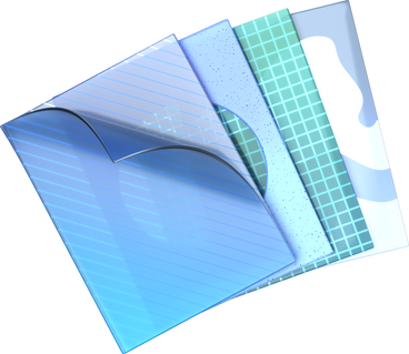 Einfarbige plastikkarten mit unterschiedlichen mustern PNG, SVG
