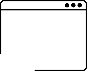 Rectangular browser window в PNG, SVG