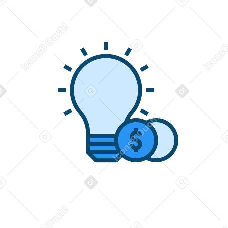 Business idea Illustration in PNG, SVG