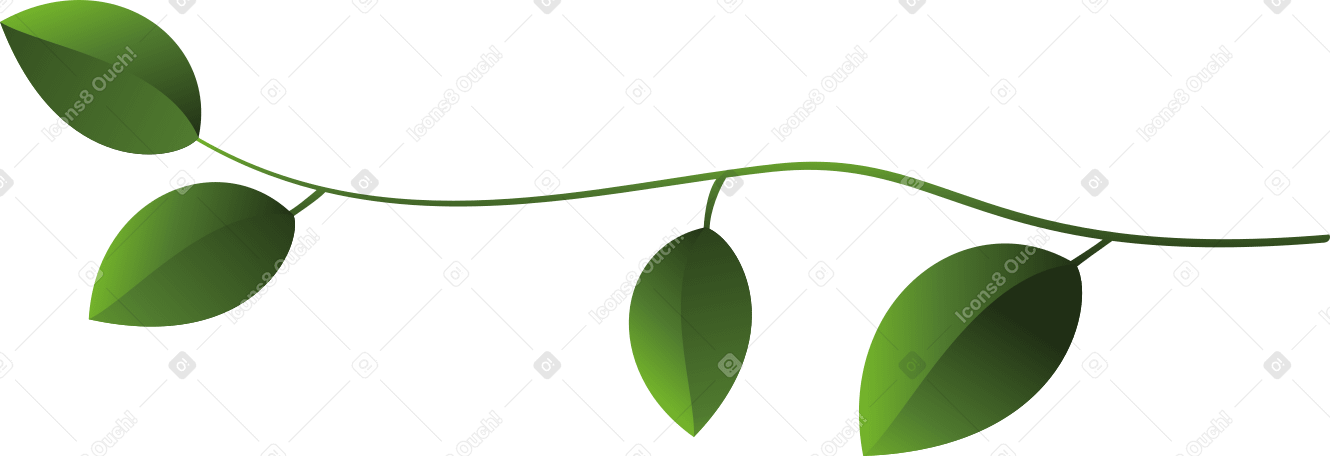 小绿树枝 PNG, SVG