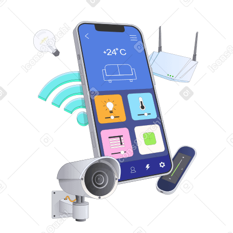 Smart home/hausautomatisierungs-app PNG, SVG