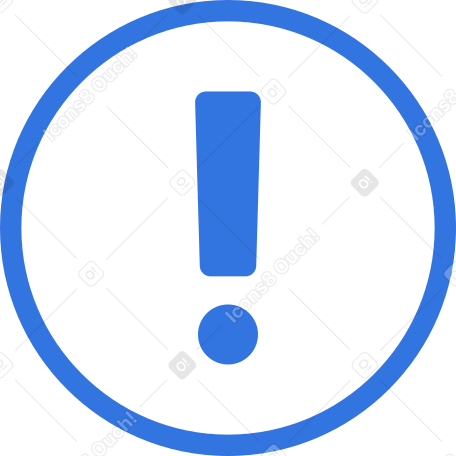 exclamation sign in circle PNG, SVG