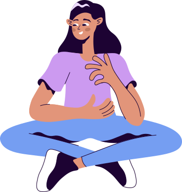 woman sitting in lotus position PNG, SVG