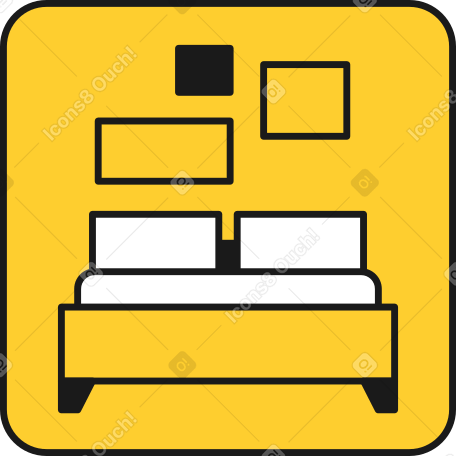 hotel icon Illustration in PNG, SVG
