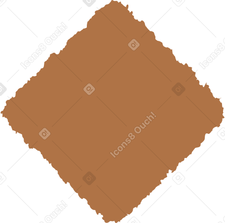 rhombus brown Illustration in PNG, SVG