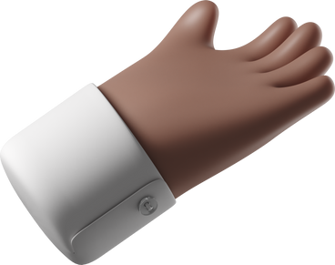 Brown skin hand reaching out PNG, SVG