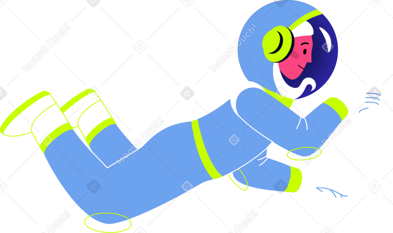 woman astronaut in a helmet PNG, SVG
