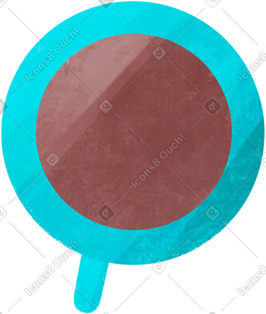 coffee cup top view PNG, SVG