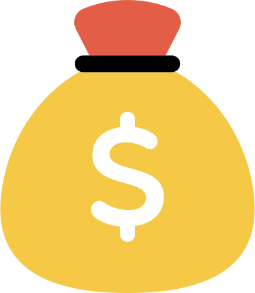 bag with dollar sign PNG, SVG