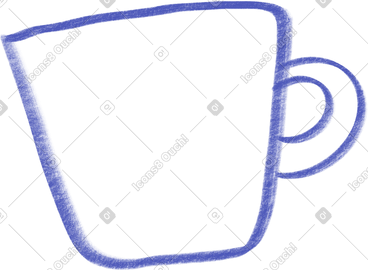 Blue cup PNG, SVG