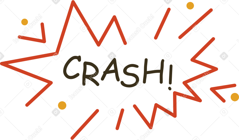 crash Illustration in PNG, SVG