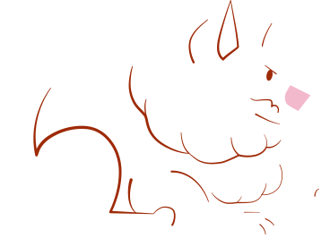white pomeranian dog PNG, SVG