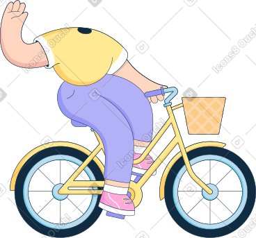 Body on a bike PNG, SVG