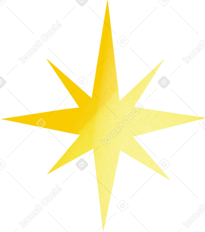 Иллюстрация yellow star в PNG и SVG
