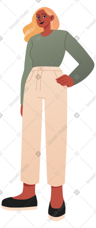 金发的年轻女子 PNG, SVG