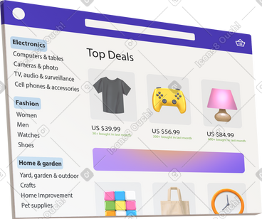 Online marketplace site PNG, SVG