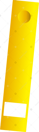 yellow folder with rings Illustration in PNG, SVG