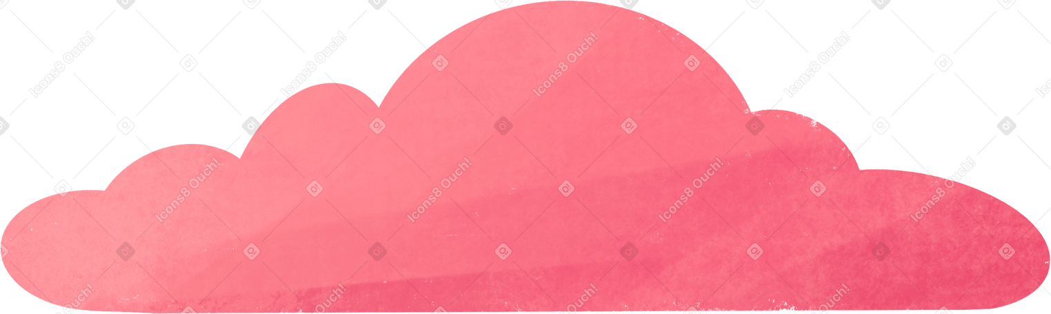 pink decorative cloud PNG, SVG