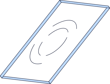 Rectángulo transparente con ondas PNG, SVG