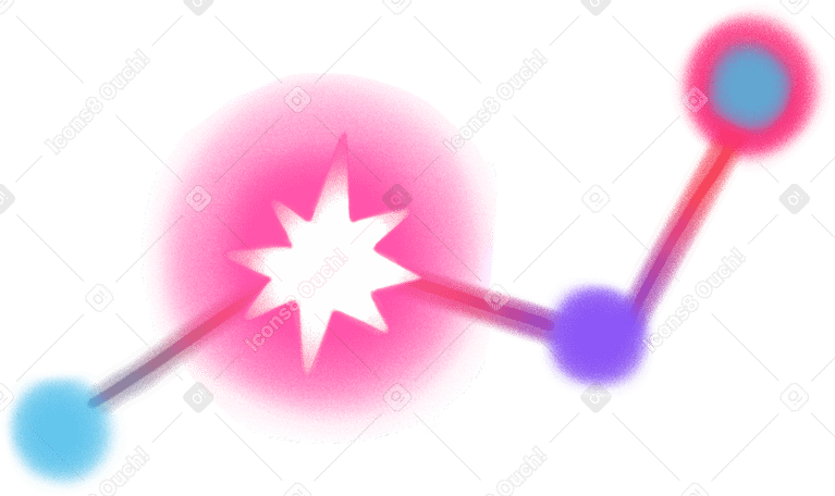big pink constellation PNG, SVG