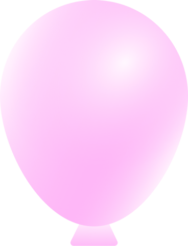 Ballon rose PNG, SVG