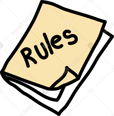 book with rules PNG, SVG