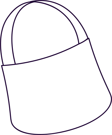 white shopping bag PNG, SVG