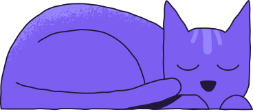 Кот спит в PNG, SVG