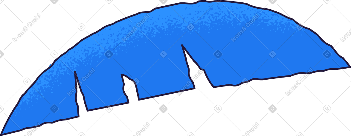 blue leaf PNG, SVG